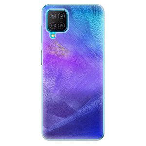 Odolné silikonové pouzdro iSaprio - Purple Feathers - Samsung Galaxy M12