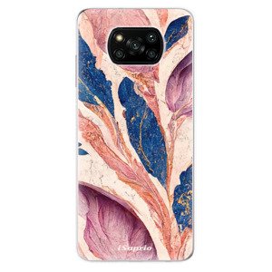 Odolné silikonové pouzdro iSaprio - Purple Leaves - Xiaomi Poco X3 Pro / X3 NFC