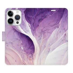 Flipové pouzdro iSaprio - Purple Paint - iPhone 15 Pro