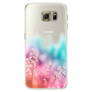 Silikonové pouzdro iSaprio - Rainbow Grass - Samsung Galaxy S6 Edge