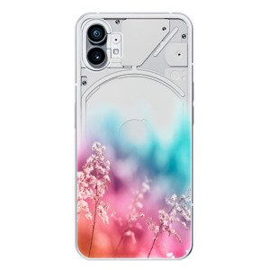 Odolné silikonové pouzdro iSaprio - Rainbow Grass - Nothing Phone (1)
