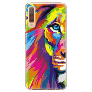 Plastové pouzdro iSaprio - Rainbow Lion - Samsung Galaxy A7 (2018)