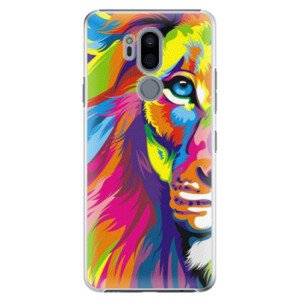 Plastové pouzdro iSaprio - Rainbow Lion - LG G7