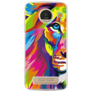 Plastové pouzdro iSaprio - Rainbow Lion - Lenovo Moto Z Play