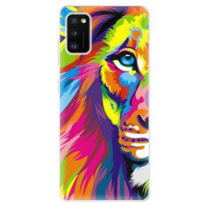 Odolné silikonové pouzdro iSaprio - Rainbow Lion - Samsung Galaxy A41