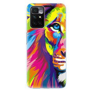 Odolné silikonové pouzdro iSaprio - Rainbow Lion - Xiaomi Redmi 10