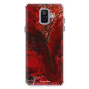Plastové pouzdro iSaprio - RedMarble 17 - Samsung Galaxy A6