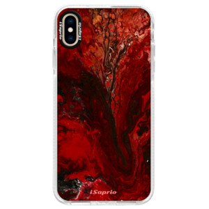 Silikonové pouzdro Bumper iSaprio - RedMarble 17 - iPhone XS Max