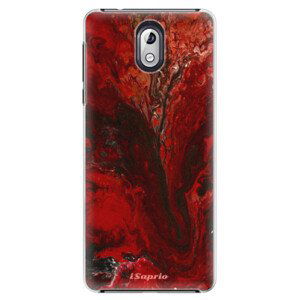 Plastové pouzdro iSaprio - RedMarble 17 - Nokia 3.1