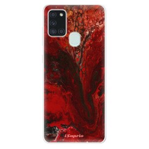 Odolné silikonové pouzdro iSaprio - RedMarble 17 - Samsung Galaxy A21s