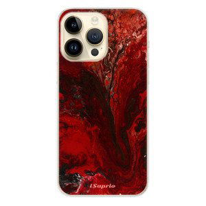 Odolné silikonové pouzdro iSaprio - RedMarble 17 - iPhone 14 Pro Max
