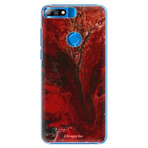 Plastové pouzdro iSaprio - RedMarble 17 - Huawei Y7 Prime 2018