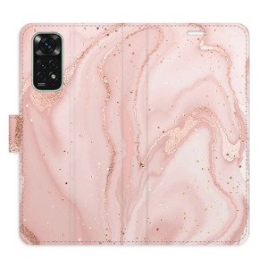 Flipové pouzdro iSaprio - RoseGold Marble - Xiaomi Redmi Note 11 / Note 11S