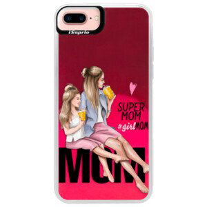 Neonové pouzdro Pink iSaprio - Milk Shake - Blond - iPhone 7 Plus