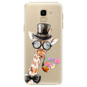Plastové pouzdro iSaprio - Sir Giraffe - Samsung Galaxy J6