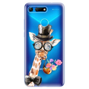 Odolné silikonové pouzdro iSaprio - Sir Giraffe - Huawei Honor View 20