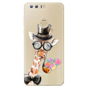 Odolné silikonové pouzdro iSaprio - Sir Giraffe - Huawei Honor 8