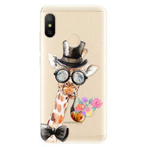 Odolné silikonové pouzdro iSaprio - Sir Giraffe - Xiaomi Mi A2 Lite