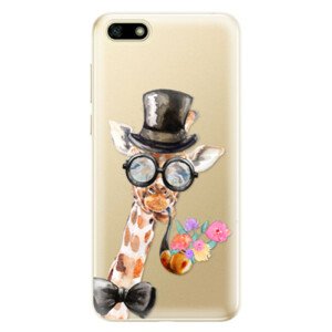 Odolné silikonové pouzdro iSaprio - Sir Giraffe - Huawei Y5 2018