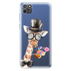 Odolné silikonové pouzdro iSaprio - Sir Giraffe - Honor 9S