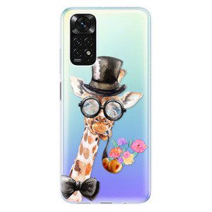 Odolné silikonové pouzdro iSaprio - Sir Giraffe - Xiaomi Redmi Note 11 / Note 11S