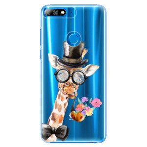 Plastové pouzdro iSaprio - Sir Giraffe - Huawei Y7 Prime 2018