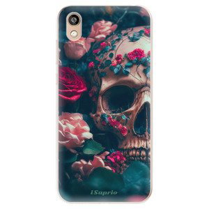 Odolné silikonové pouzdro iSaprio - Skull in Roses - Huawei Honor 8S