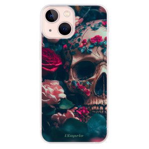 Odolné silikonové pouzdro iSaprio - Skull in Roses - iPhone 13 mini