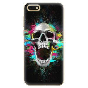 Odolné silikonové pouzdro iSaprio - Skull in Colors - Huawei Honor 7S