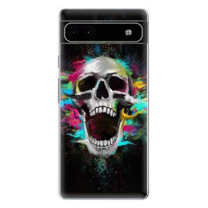 Odolné silikonové pouzdro iSaprio - Skull in Colors - Google Pixel 6a 5G