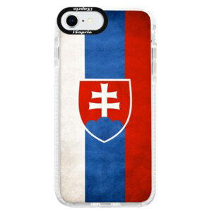 Silikonové pouzdro Bumper iSaprio - Slovakia Flag - iPhone SE 2020