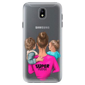 Plastové pouzdro iSaprio - Super Mama - Boy and Girl - Samsung Galaxy J7 2017