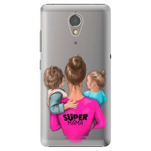 Plastové pouzdro iSaprio - Super Mama - Boy and Girl - Lenovo P2