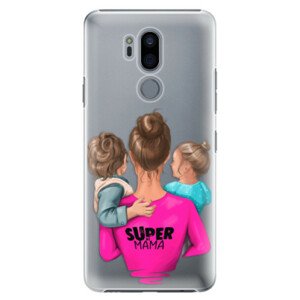 Plastové pouzdro iSaprio - Super Mama - Boy and Girl - LG G7