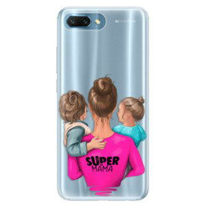 Silikonové pouzdro iSaprio - Super Mama - Boy and Girl - Huawei Honor 10