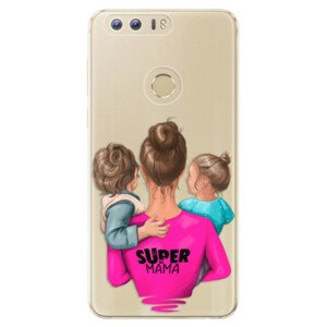 Odolné silikonové pouzdro iSaprio - Super Mama - Boy and Girl - Huawei Honor 8