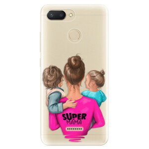Odolné silikonové pouzdro iSaprio - Super Mama - Boy and Girl - Xiaomi Redmi 6