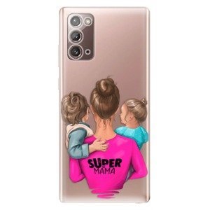 Odolné silikonové pouzdro iSaprio - Super Mama - Boy and Girl - Samsung Galaxy Note 20