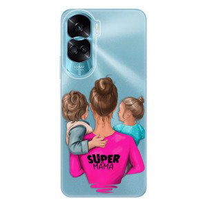 Odolné silikonové pouzdro iSaprio - Super Mama - Boy and Girl - Honor 90 Lite 5G