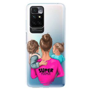 Odolné silikonové pouzdro iSaprio - Super Mama - Boy and Girl - Xiaomi Redmi 10