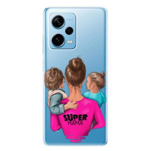 Odolné silikonové pouzdro iSaprio - Super Mama - Boy and Girl - Xiaomi Redmi Note 12 Pro+ 5G