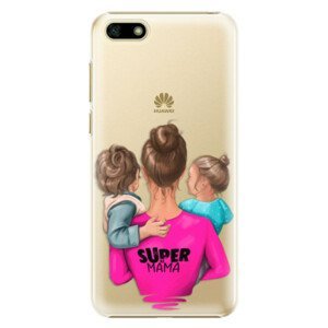 Plastové pouzdro iSaprio - Super Mama - Boy and Girl - Huawei Y5 2018