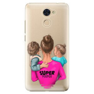 Plastové pouzdro iSaprio - Super Mama - Boy and Girl - Huawei Y7 / Y7 Prime