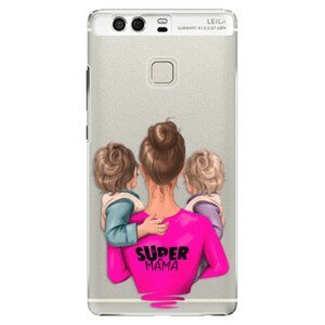 Plastové pouzdro iSaprio - Super Mama - Two Boys - Huawei P9