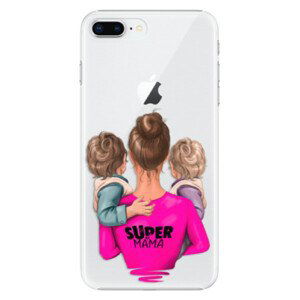 Plastové pouzdro iSaprio - Super Mama - Two Boys - iPhone 8 Plus
