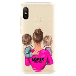 Plastové pouzdro iSaprio - Super Mama - Two Boys - Xiaomi Mi A2 Lite