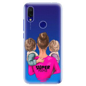 Plastové pouzdro iSaprio - Super Mama - Two Boys - Xiaomi Redmi 7