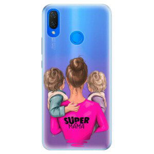 Silikonové pouzdro iSaprio - Super Mama - Two Boys - Huawei Nova 3i