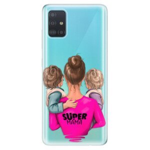 Odolné silikonové pouzdro iSaprio - Super Mama - Two Boys - Samsung Galaxy A51