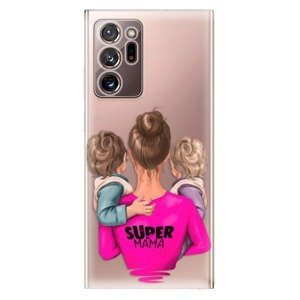 Odolné silikonové pouzdro iSaprio - Super Mama - Two Boys - Samsung Galaxy Note 20 Ultra